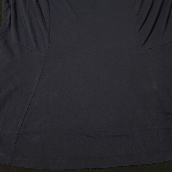 Isaac Mizrahi Live Womens Top Blue Size 1X Cotton Blend Stretch Pullover - Picture 10 of 12